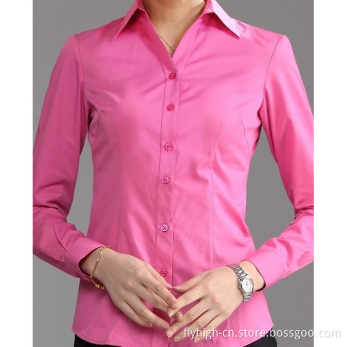 Business Office Formal Shirt Women Cotton Shirt